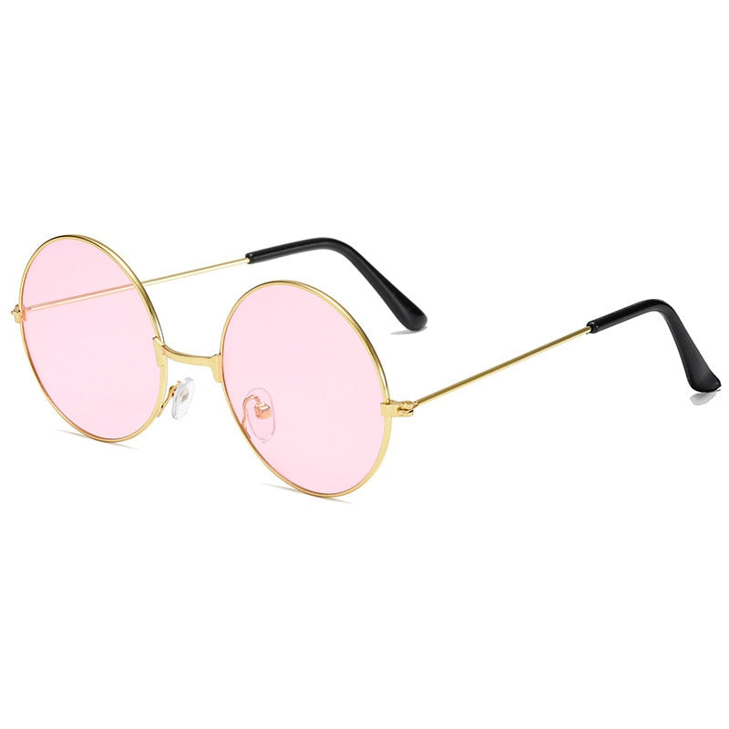 Glasses Retro Round Prince Sunglasses Vintage Circle Male Female Reflective circle Sun Glasses oculos de sol