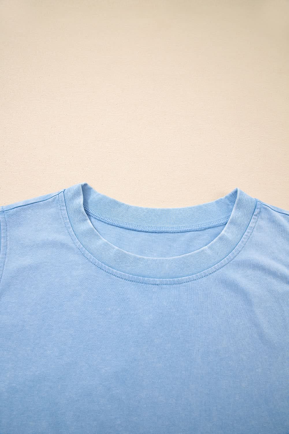 Myosotis 2-teiliges Mineral Washed Baumwoll-Tanktop-Set mit gefüttertem Rock mit Schlitz