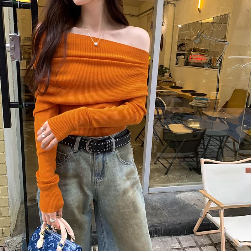 Tailliertes Stricktop für Damen, elegant und tragbar