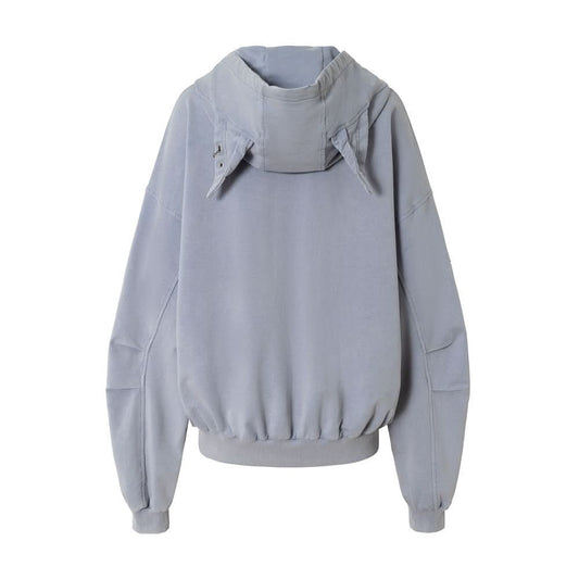 Graffiti letter loose men's cardigan sweatshirt
