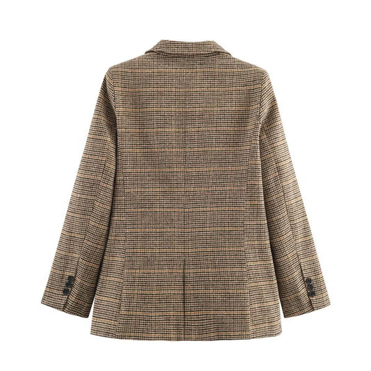 Commuter Thousand Bird plaid suit jacket