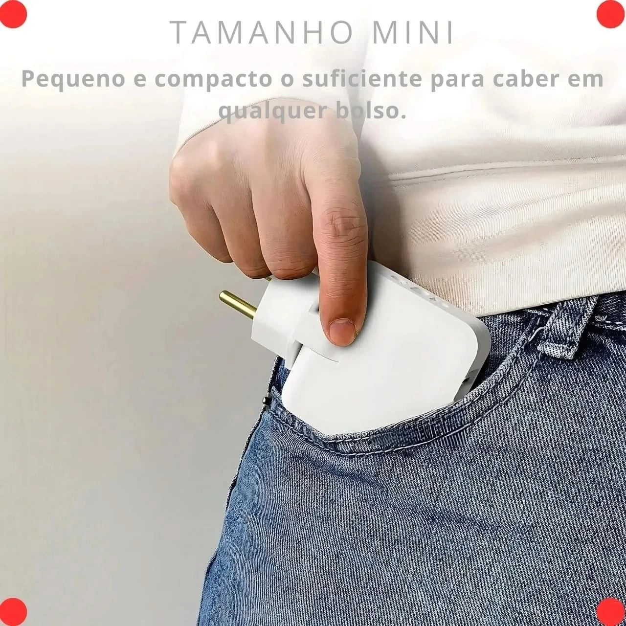 Benjamin Bivolt-Steckdosenadapter mit 2 USB-Anschlüssen – universelles Handy-Ladegerät, praktisch und tragbar, ideal für Reisen