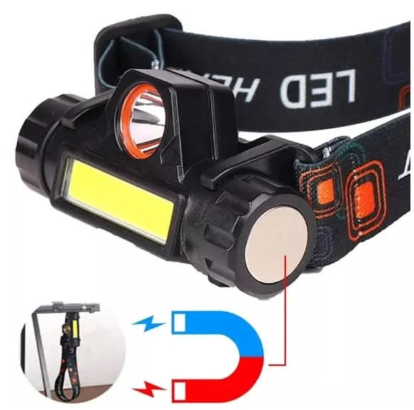 NEVERDIE STORE - LED-Stirnlampe COB Wandern Angeln Radfahren High Power SCHNELLER VERSAND FÜR GANZ BRASILIEN