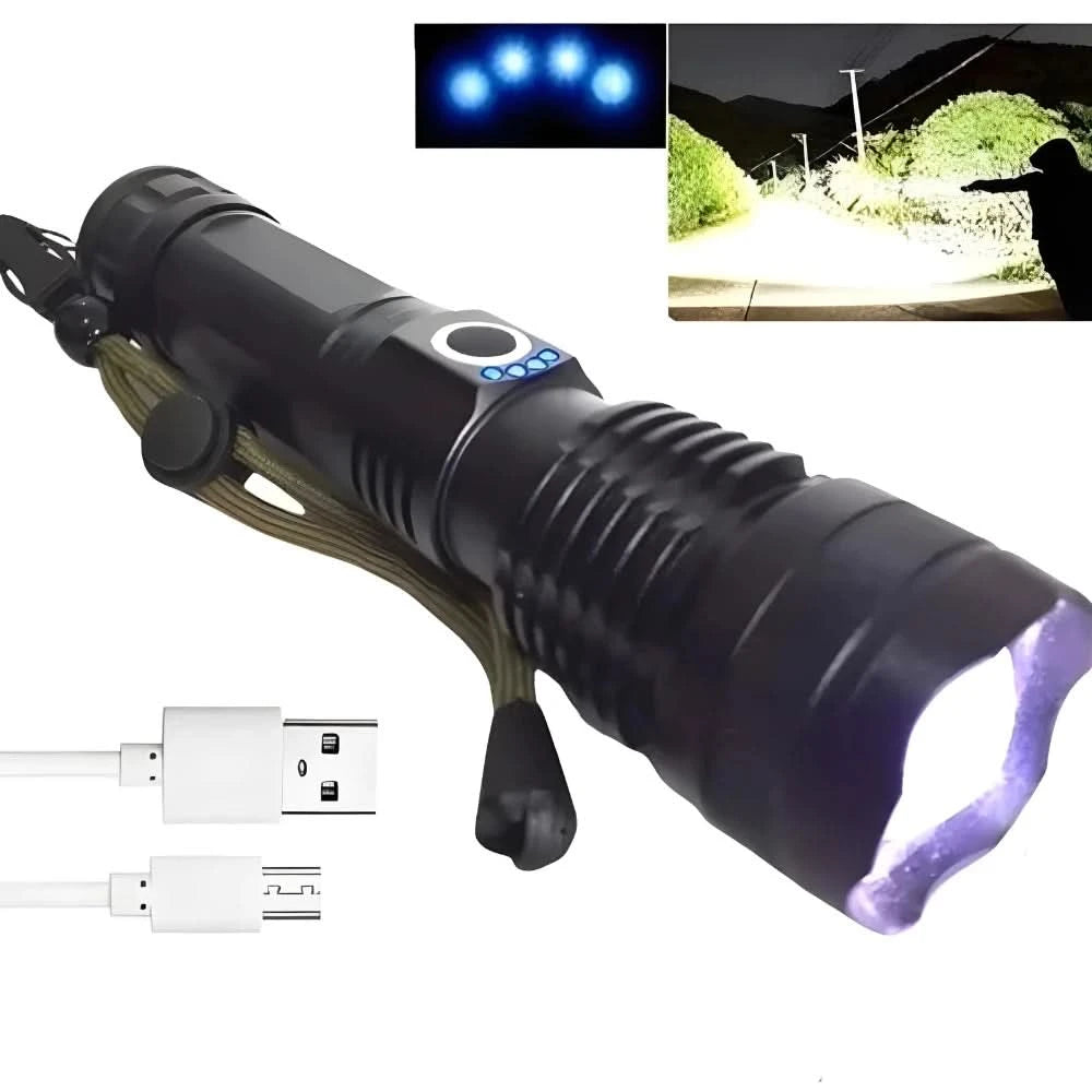 Leistungsstarke Militärtaschenlampe T9 Taktische Leistungsstarke Taschenlampe für Hof Farm Camping Sicherheit - Wasserfest