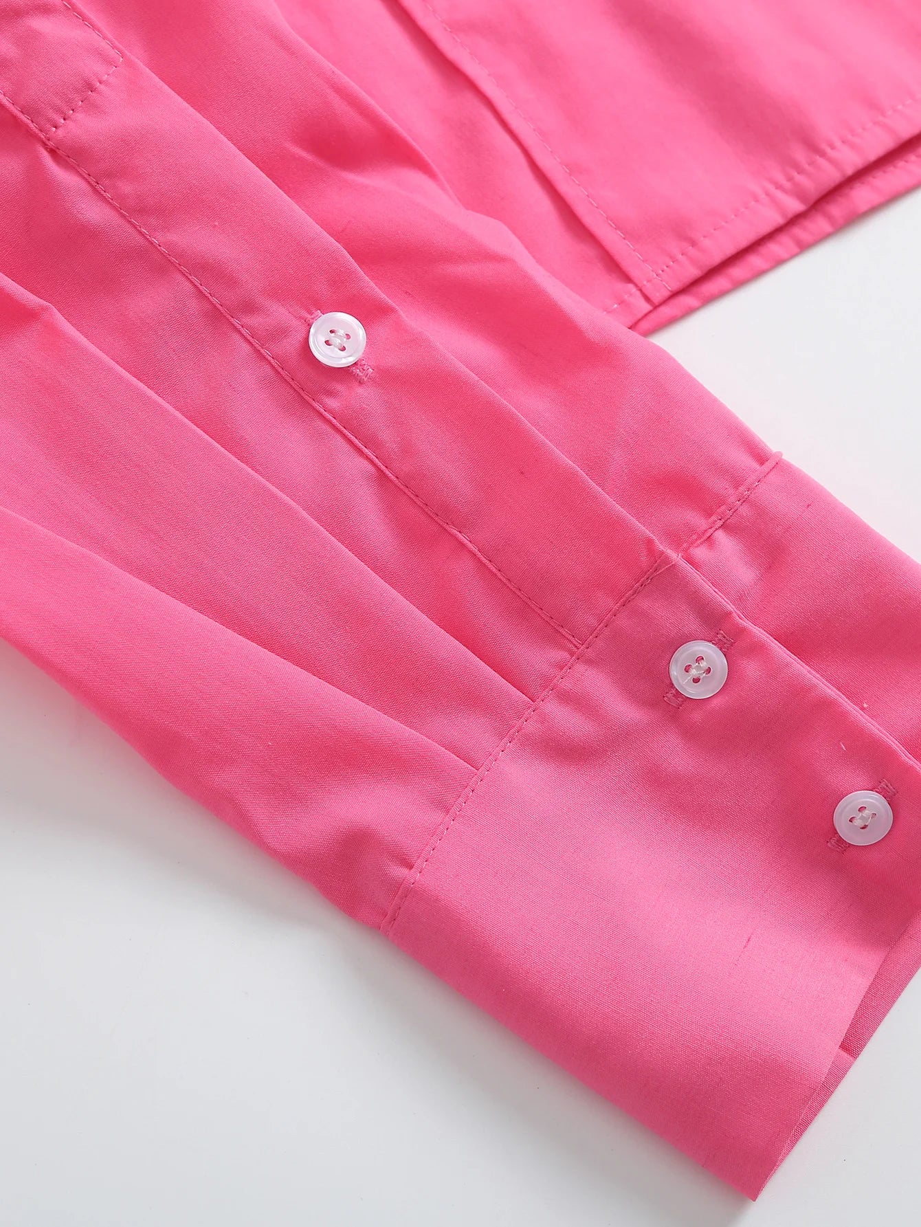Women Fashion With Pockets Cropped Poplin Shirts Vintage Long Sleeve Button-up Female Blouses Blusas Chic Tops