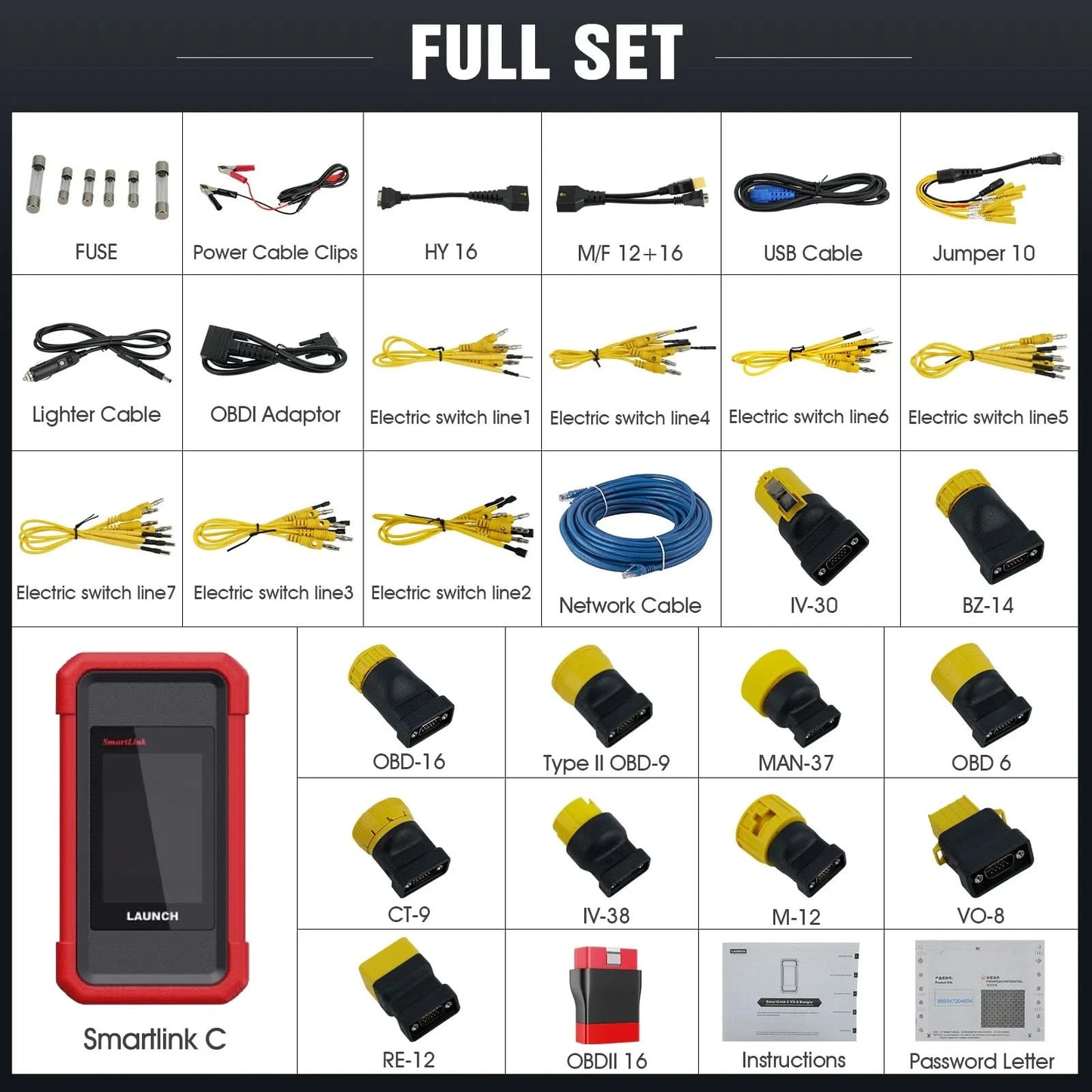 US EU Warehouse Launch X431 SmartLink C 2.0 Heavy Duty 24V Truck Module for Commercial Vehicles/Passenger 1 Year Software