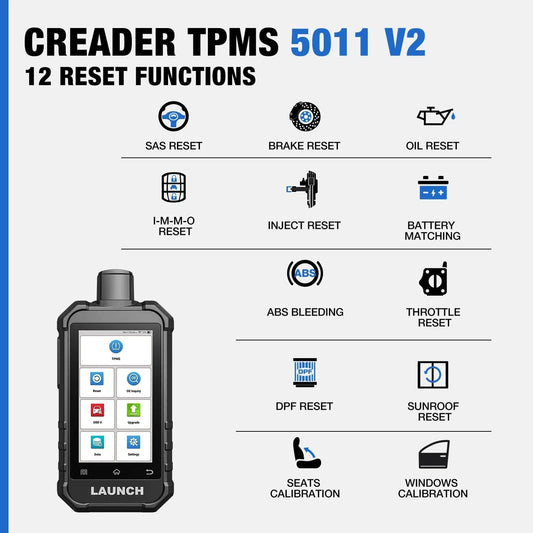 USA EU Warehouse LAUNCH Creader TPMS CRT5011 V2 Tire Pressure Programming Sensor Scan Tool