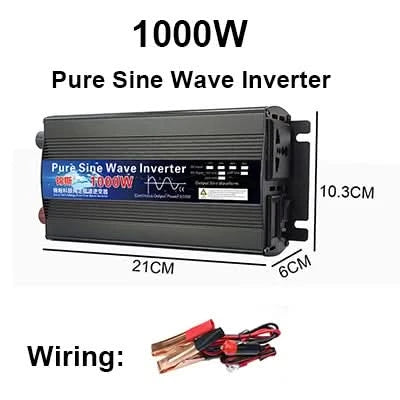 Reiner Sinus-Wechselrichter 12V 24V 110V 220V 1000W 2000W 2600W Wechselrichter 12V 48V auf 220V Solarwechselrichter Konverter LED-Anzeige