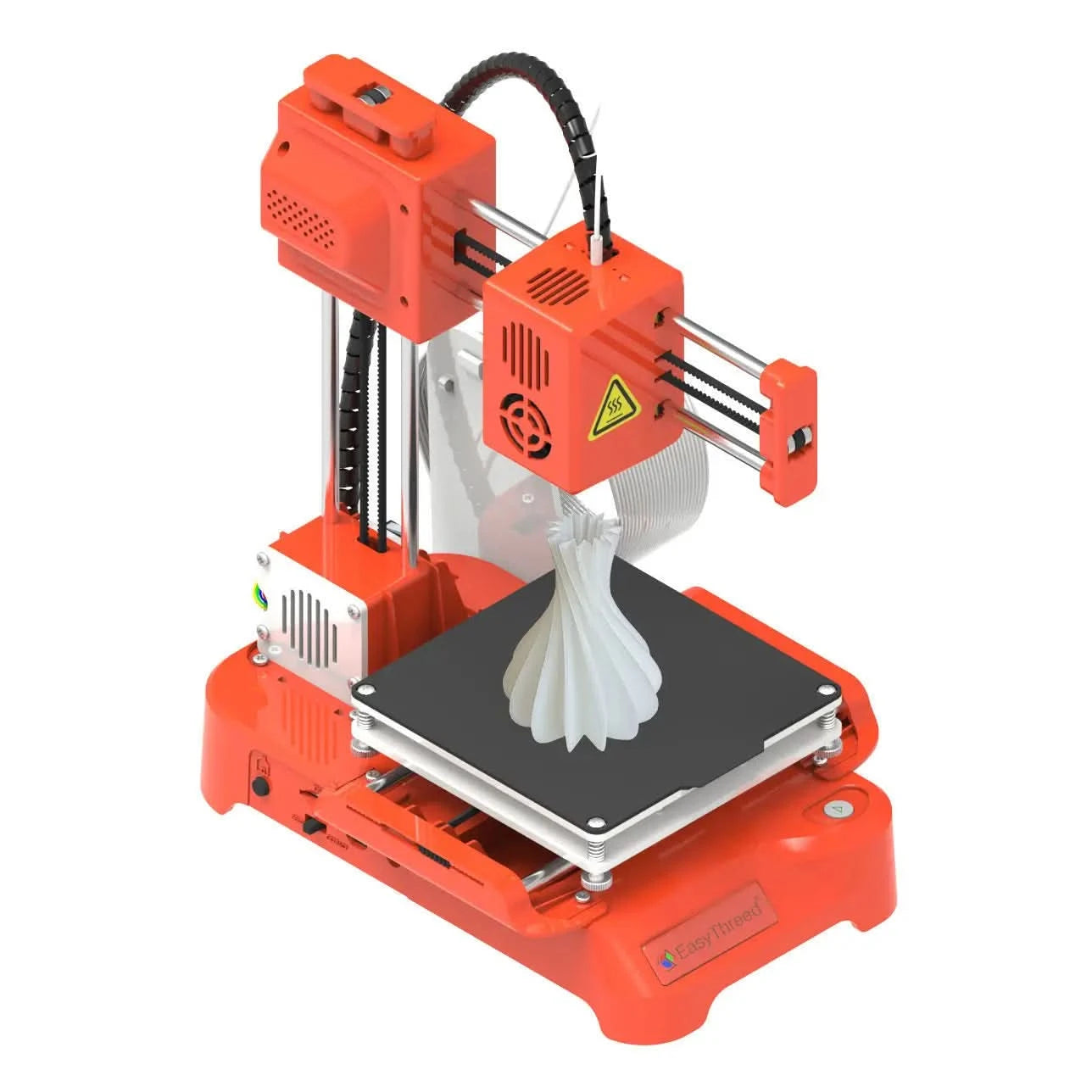 EasyThreed K7 3D Mini Drucker 100x100x100mm, unbeheiztes Druckbett, One-Key-Druck mit TF-Karte, PLA-Filament, einfacher kleiner Drucker