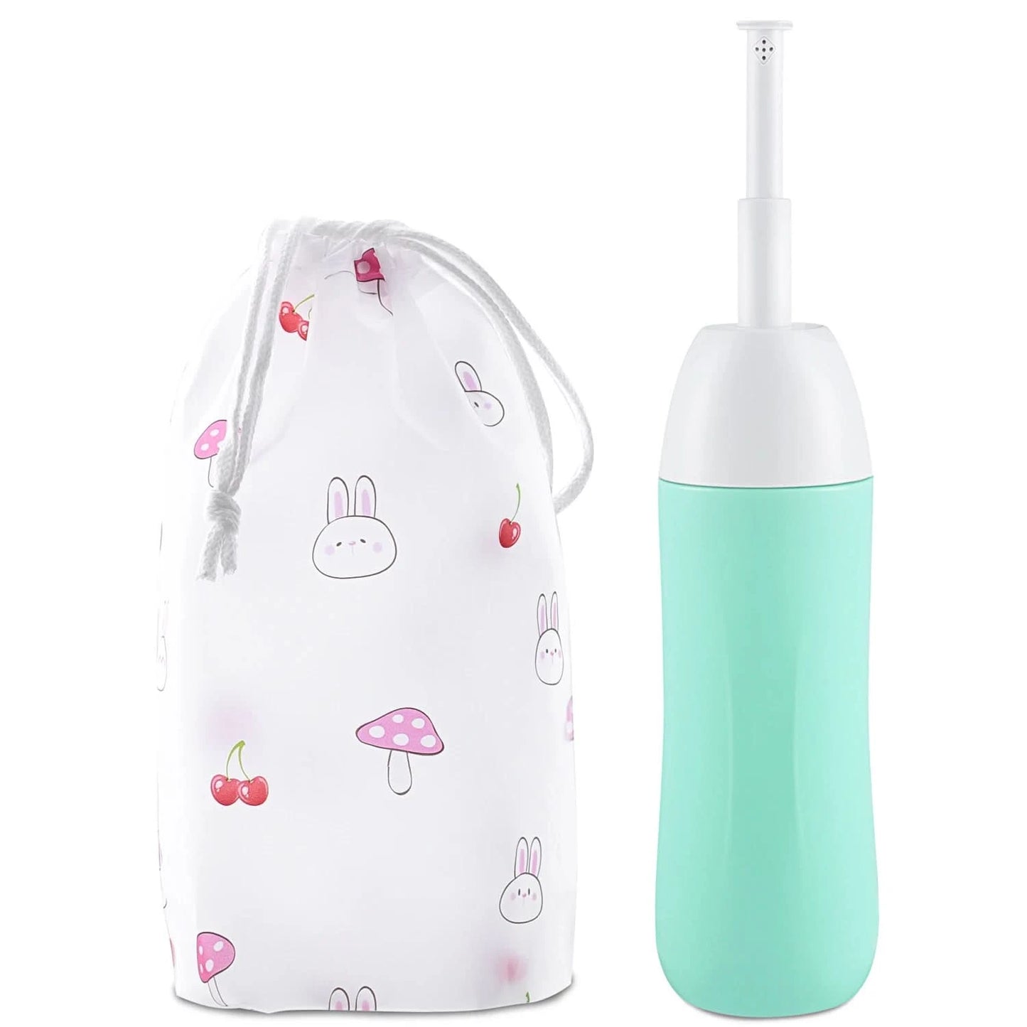 Tragbares Bidet – Reise-Handbidetflasche mit einziehbarer Sprühdüse zur Hygiene-Reinigung, Körperpflege, 400 ml, mit Tasche