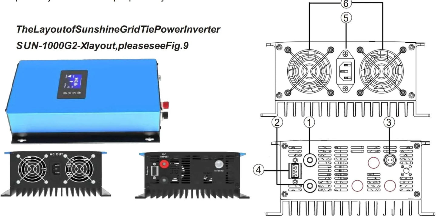 SUN2000WG2 2KW Solar-Netzwechselrichter mit Limiter für Heim-PV-Anlagen und Batteriesysteme DC 45-90V 60-110V auf AC 190V-260V 220V
