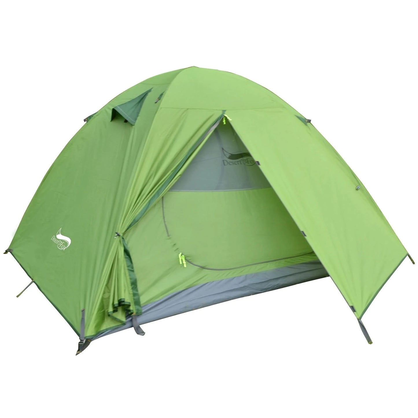 Desert&Fox 1-Personen-Wanderzelt Einzel-Campingzelte Wasserdicht Leicht Tragbares Zelt mit Tragetasche für Strand Reisen Picknick