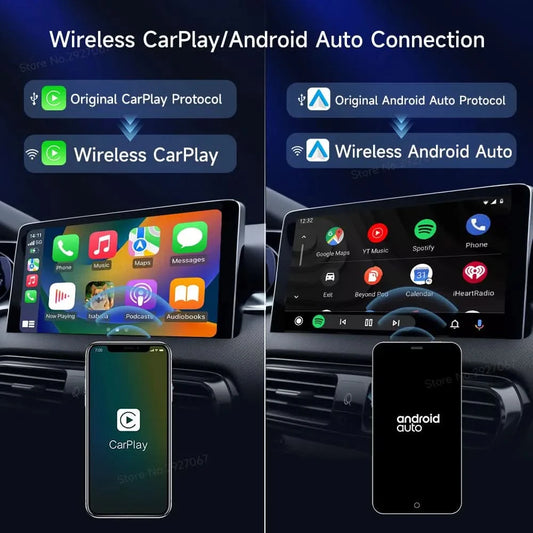 CarlinKit 5.0 4.0 Wireless CarPlay Adapter Android Auto Dongle Multi-Device Supported Wired To Wireless CarPlay Box Auto Connect