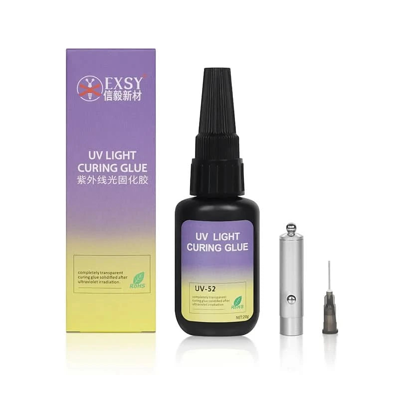UV-Kleber Super Bonding Schweißkleber-Set UV-härtender Kleber 5 Sekunden Fix Klebstoff Dichtmittel Klebe- & Schweißkleber-Set