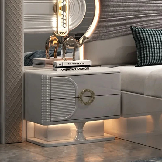 !@Modern Leather Bedroom Furniture with Massage Function Bedroom Sets Luxury king Size Bed Room Furniture