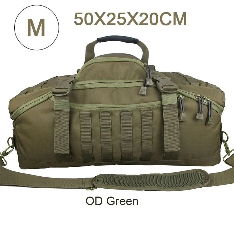 LQARMY 30L 45L 80L Sport-Reisetasche Molle Taktischer Rucksack Fitnessstudio-Sporttasche Große Seesäcke für Camping Jagd Angeln