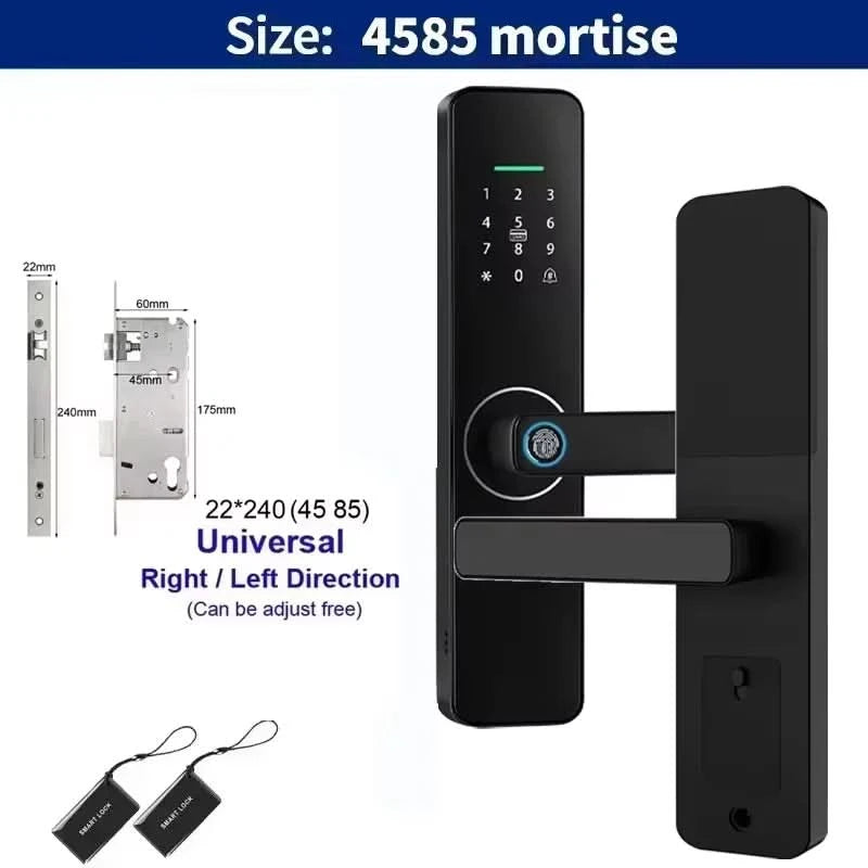 Do Brasil digital electronic lock tuya wifi smart lock biometric digital lock fingerprint lock for home house apartment