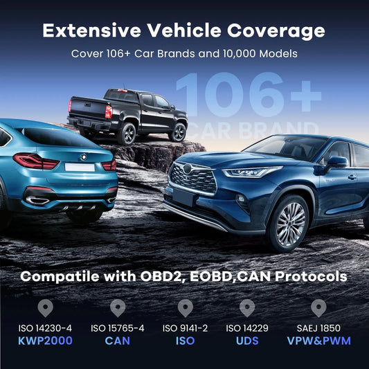 MUCAR VO6 OBD2 car Diagnostic tool full system auto scanner code reader ABS Engine 28 resets oil scan tools lifetime free update