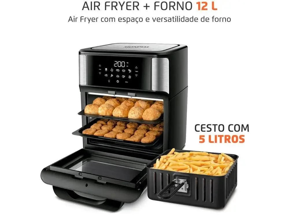 Heißluftfritteuse ohne Öl Mondial Oven Oven AFON-12L-BI Schwarz 12L - 110V