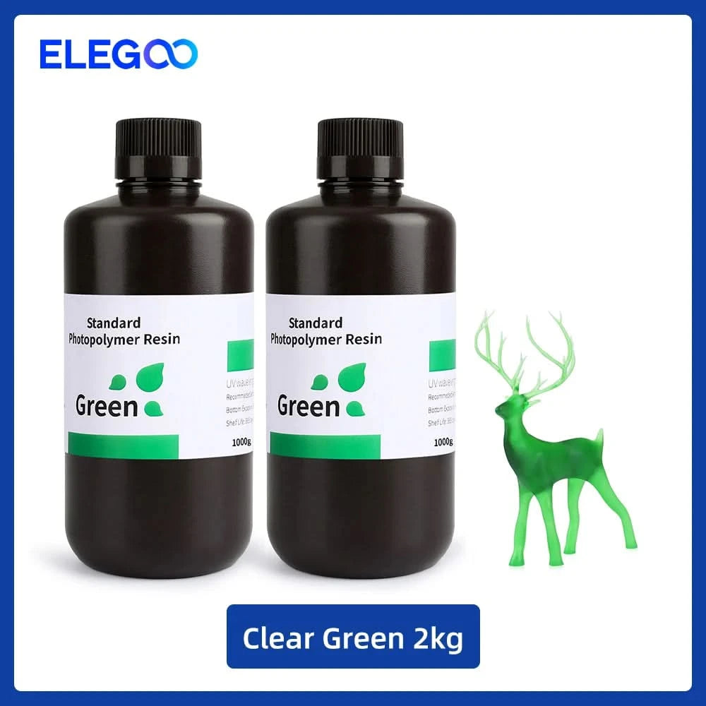 Elegoo 1KG/2KG/4KG UV-Harz 2.0 für 3D-Drucker SATURN 3 ULTRA 3D-Druckmaterial UV-Harz normal 1kg Flüssigkeitsflasche