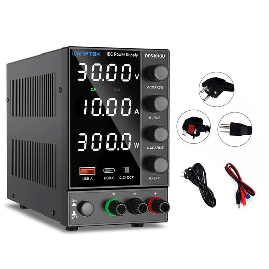 Wanptek Adjustable DC power supply 30V 10A 60V 5A Lab Bench Power Source Stabilized Power Supply Voltage Regulator Switch 220V