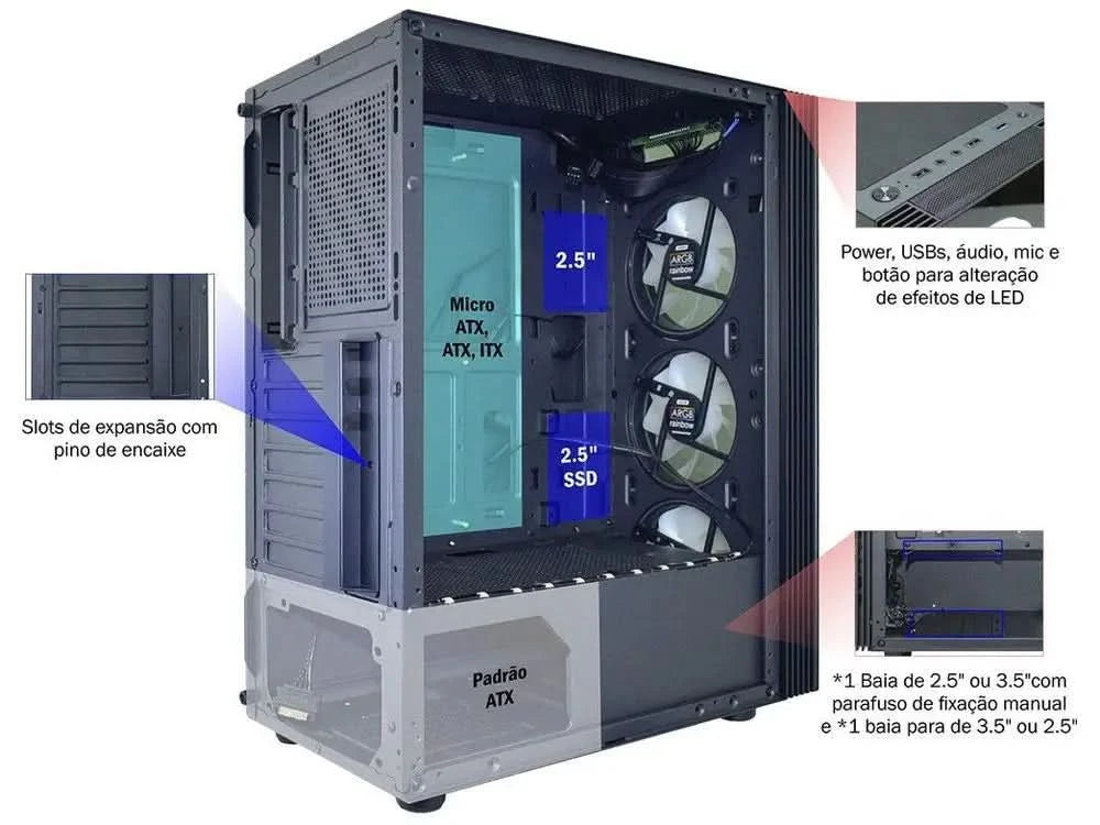 Gamer K-Mex Asgard Rhythmic CG-05Z5 Gehäuse