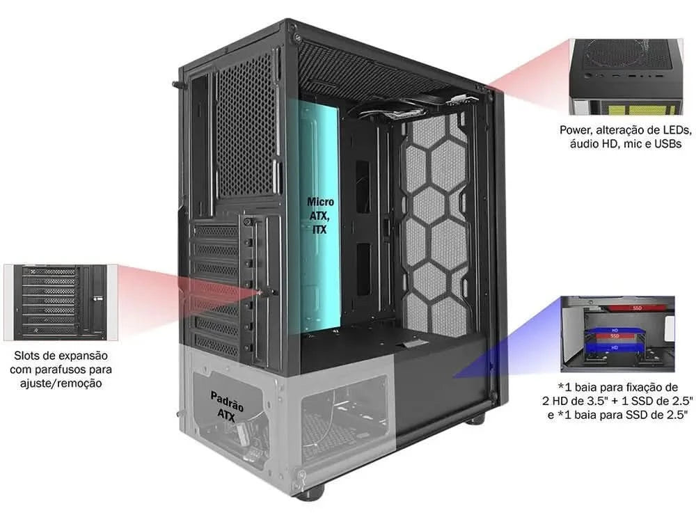 Gamer K-Mex Multiverse CG-02TT Gehäuse