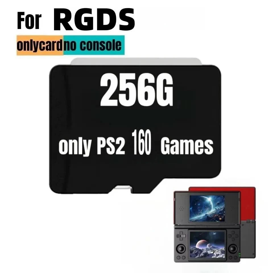 TF-Karte für Anbernic RG DS Beliebte Klassische Retro-Spiele PSP PS2 3DS Android 14 Tragbarer Handheld 512G SD-Karten-Geschenke
