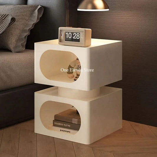 Bedroom Nightstands Side Bed Nordic Modern Corner Low Table Narrow Bedside Table Drawer Mesa De Noche Dormitorio Furniture