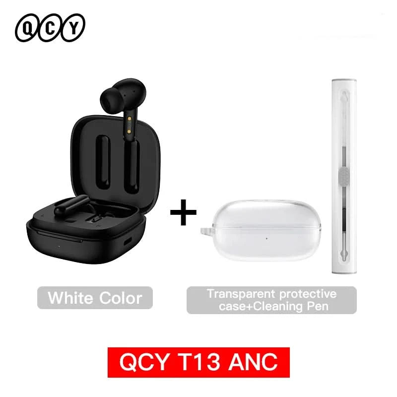 QCY T13 ANC Wireless Earbuds Bluetooth 5.3 TWS ANC Geräuschunterdrückung Kopfhörer 4 Mikrofone ENC Headset In-Ear Freisprech-Ohrhörer