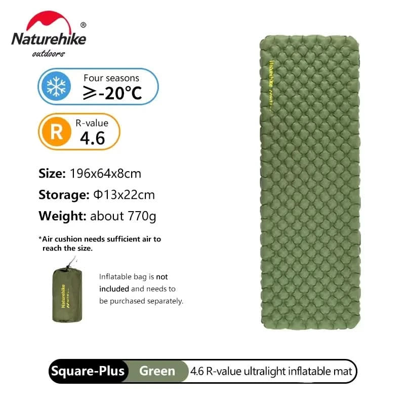 Naturehike aufblasbare Isomatte R 5.8 Outdoor tragbare faltbare Zelt Schlafmatte Einzel ultraleicht Wandern Reisen Campingmatte