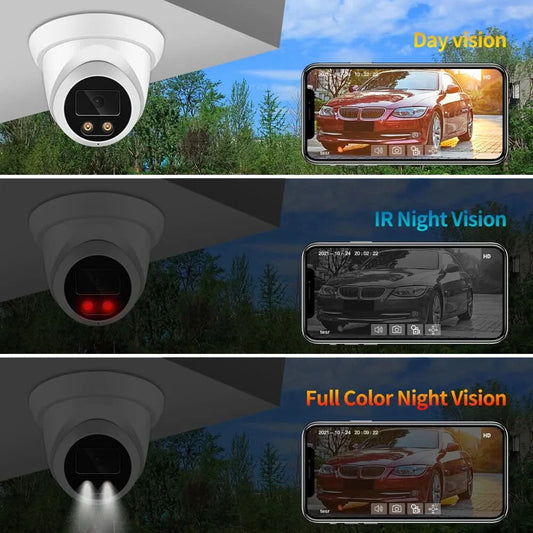 ASECAM Security Camera System 8MP 4K POE NVR Kit CCTV Audio Outdoor AI Color Night Vision Home Video Surveillance Camera