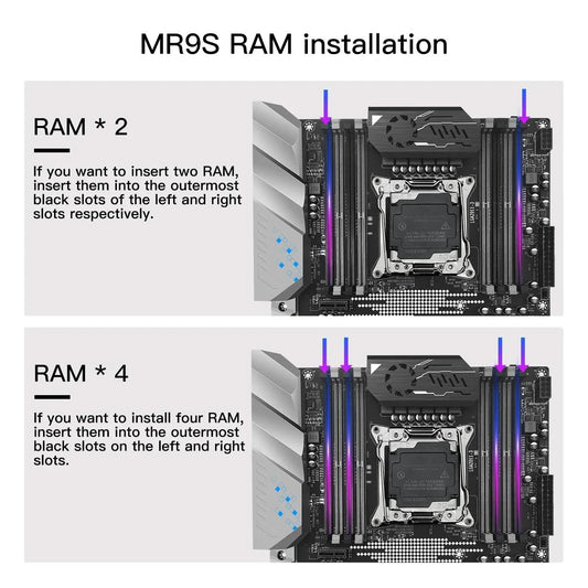 MACHINIST X99 MR9S motherboard ATX LGA 2011-3 Support Xeon E5 V3/V4 series CPU DDR4 four channel NVME M.2 USB 3.0