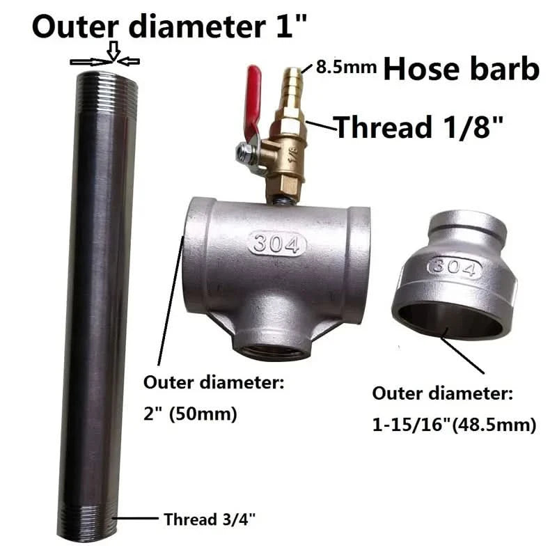 LSMIITTH Dual Gas Burner 100,000 BTU Propane Furnace Burner Forge Foundry Raku Kiln Blacksmith Assembly Flame Control System