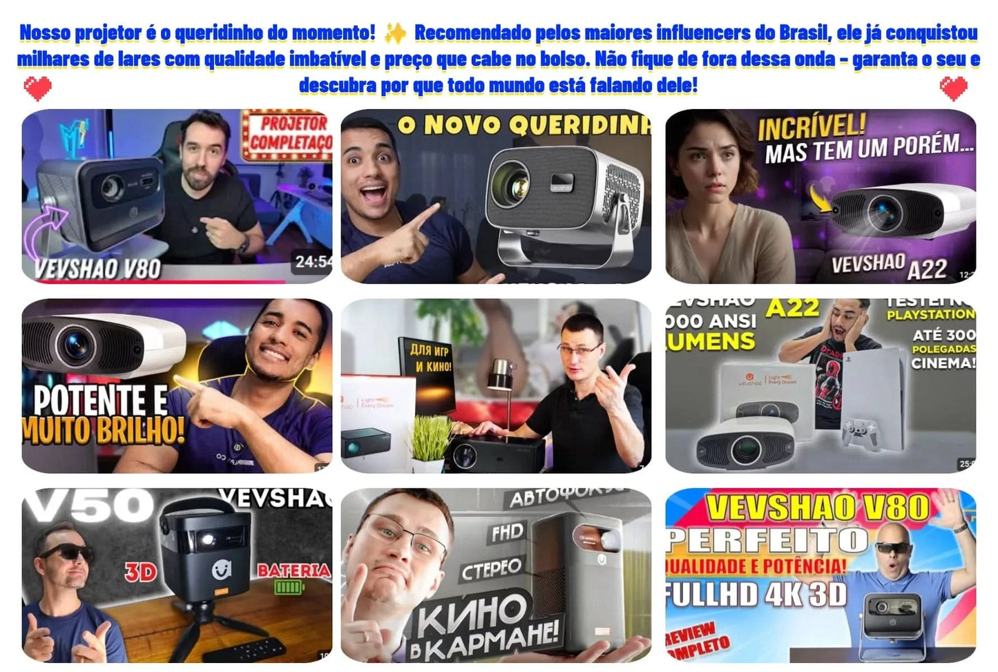 VEVSHAO Full HD Beamer A22 4K Video Smart TV für Zuhause WIFI 1080P 1000 Lumen Projektoren Medien Video Player Smart Beamer