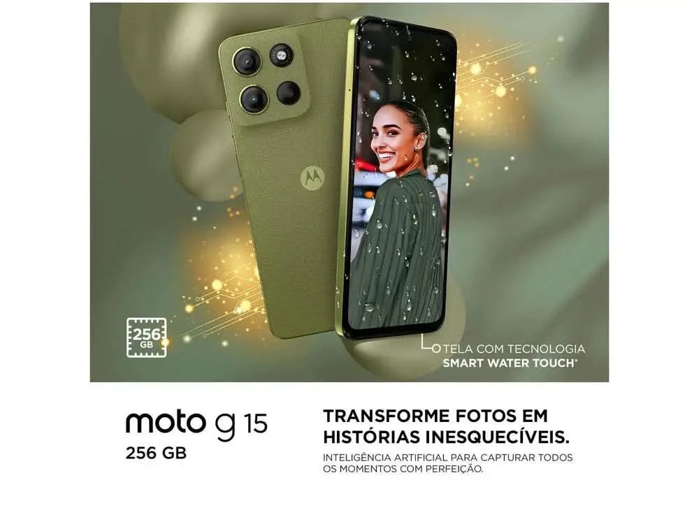 Smartphone Motorola Moto G15 256GB Graphit 4G 12GB 6,7 "Kamera. Dual Selfie 8MP