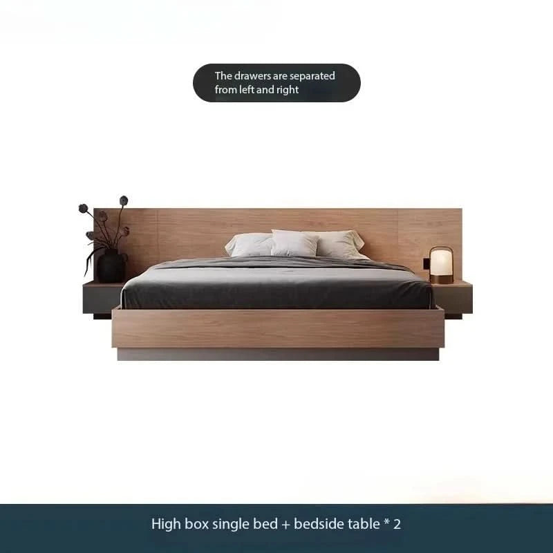 Unique European Double Bed Platform Elegant Pretty Solid Wood Luxury Bed Bases Bedroom Modern Camas Queen Size Furniture Home