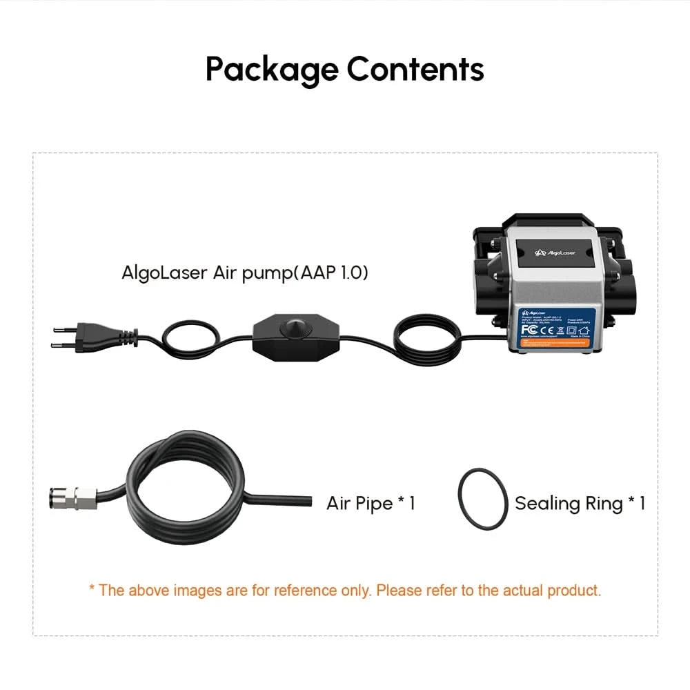 Algolaser Luftpumpe Air Assist 30L/min für Lasergravierer Schneidegerät Holzschneidemaschine Kühlung/Reduziert Staub Besserer Schneideeffekt