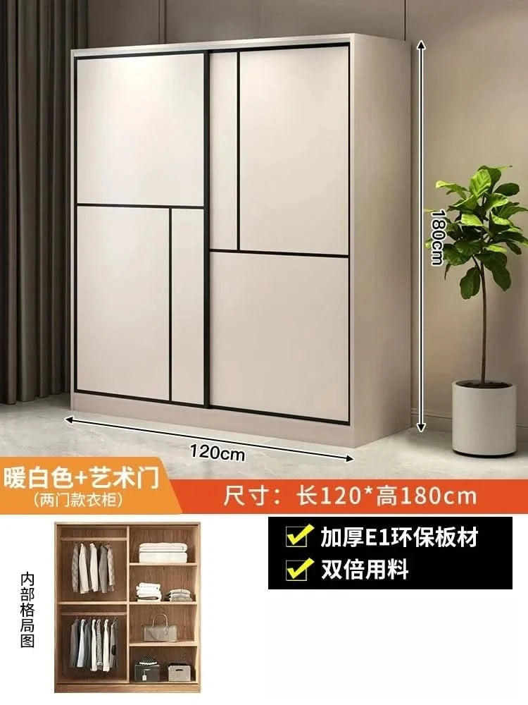 ZEco White Design Kleiderschränke Organizer Schiebetür Schlafzimmer Schrank Kleiderschränke Aufbewahrungsregal Armoires De Chambre MöbelZ