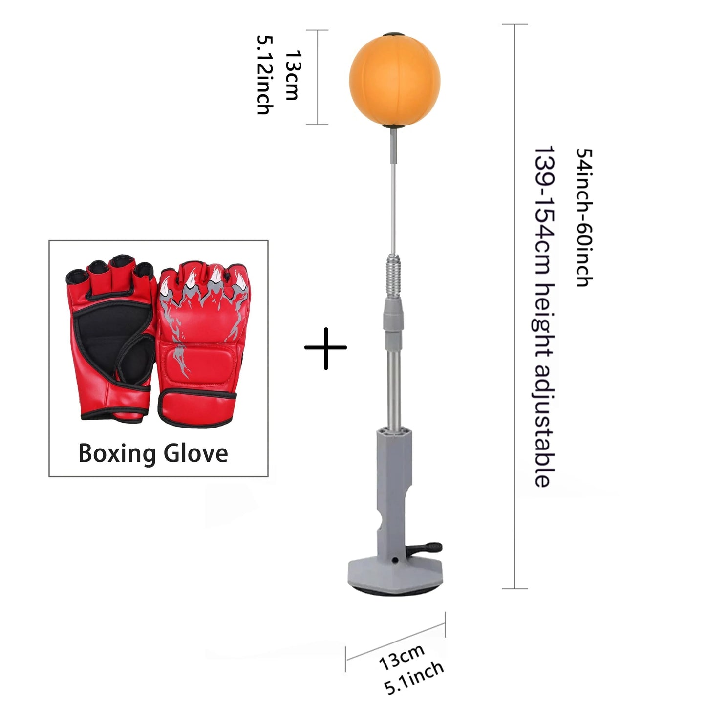 Leichter Box-Speed-Bag mit Saugnapf, Box-Reflex-Bag für Jugendliche und Erwachsene zum Training von Reaktion und Agilität, Stressabbau