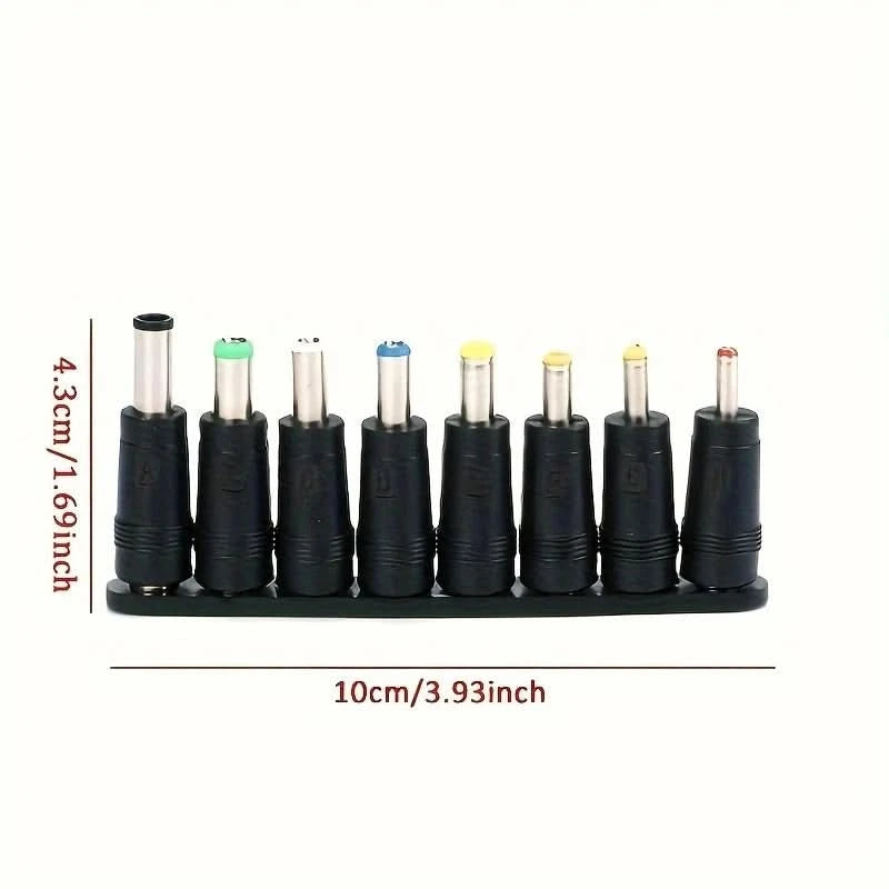8 Stück AC DC 5,5 x 2,1 mm Buchsenadapter auf 6,3 6,0 5,5 4,8 4,0 3,5 mm 2,5 2,1 1,7 1,35 mm Stecker-Netzteil