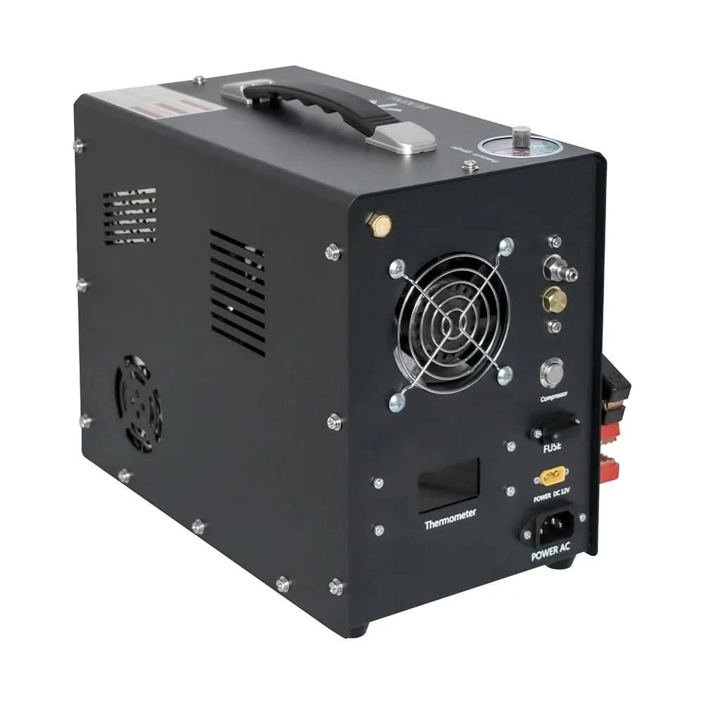 TUXING 300Bar 4500Psi PCP Luftkompressor Hochdruckkompressor mit integriertem 12V tragbaren Netzteil Lüfter Auto-Stopp TXES062