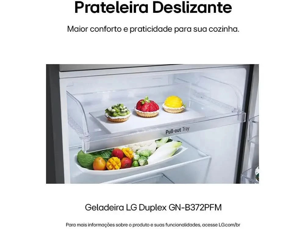 LG Frost Free Inox Duplex 375L GN-B372PFM Kühlschrank/Kühlbox-220V