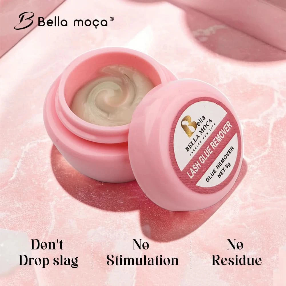 5 Stück Wimpernkleberentferner 10ml Wimpernkleberentferner Wimpernverlängerungskleberentferner Nicht reizend Schnelle Entladung Klebstoff Make-up