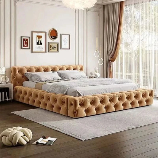 Queen Size Bed Frame European Designer Italian Girls Bed Frame Storage Wooden Cheap Muebles Para Dormitorio Nordic Furniture