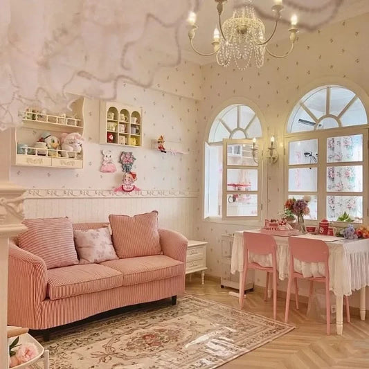 Floor Double Living Room Sofas Armrest Comfortable Romantic Design Sofa Luxury Puff Meuble De Salon Furniture Accessories