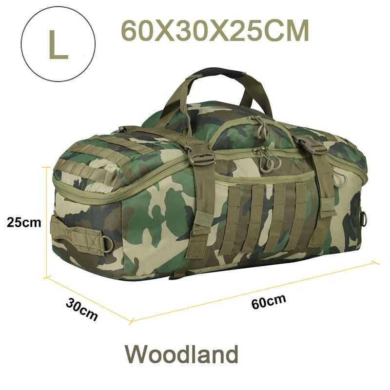 LQARMY 30L 45L 80L Sport-Reisetasche Molle Taktischer Rucksack Fitnessstudio-Sporttasche Große Seesäcke für Camping Jagd Angeln