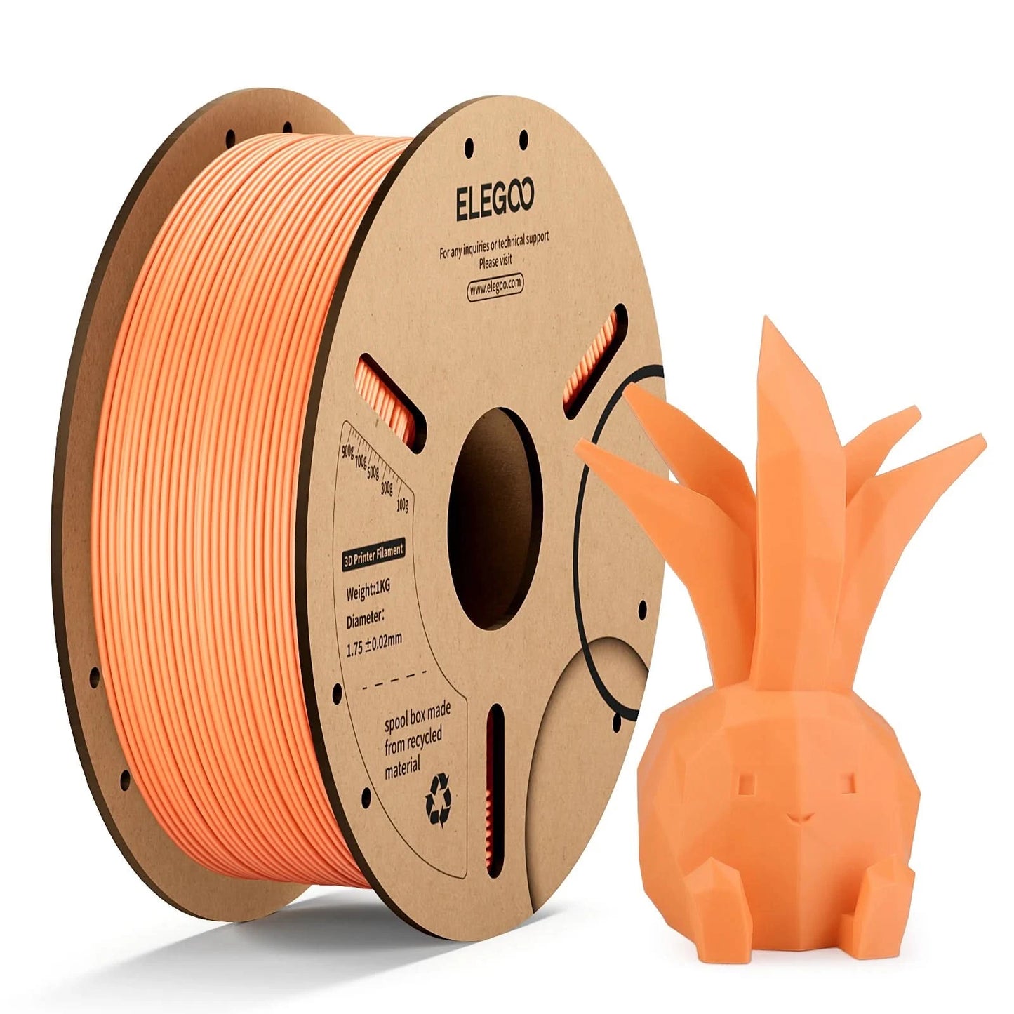 ELEGOO 1.75mm PLA Filament 1kg Kunststoff 3D PLA für 3D-Drucker Verbrauchsmaterial für FDM 3D-Drucker NEPTUNE 3 PRO