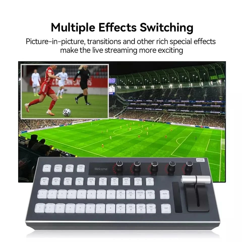 Atem Controller Blackmagic Schaltpult Bedienfeld Livestream Atem Mini Kamera Blackmagic vMix Software Video-Mischer