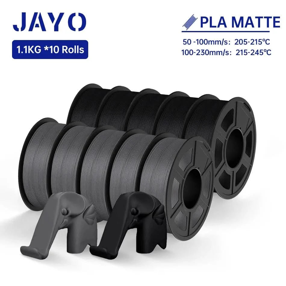 JAYO PLA / ABS / PETG / Silk / ASA / TPU / PLA+ Filament 10 Rollen 3D-Drucker-Filament 1.75MM 0.65/1/1.1KG sauber gewickeltes 3D-Filament